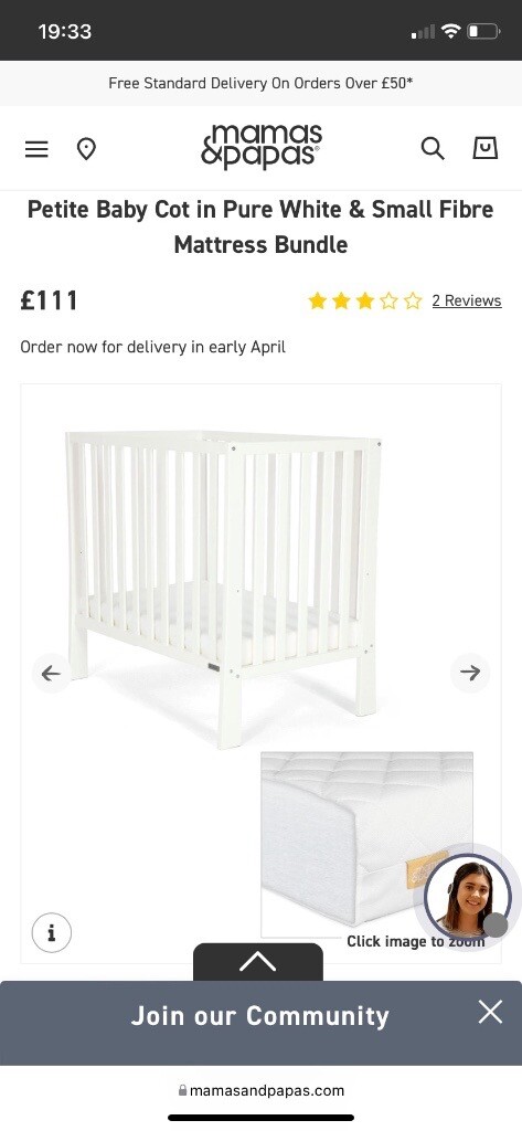 mamas and papas mini cot